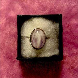 Beautiful sterling silver moonstone ring:)